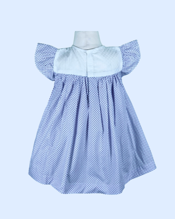 Lavender dress with Smocking and hand-embroidered Toddler Dress