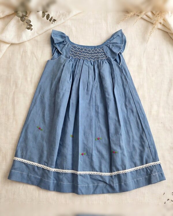 Blue Smocked Dress
