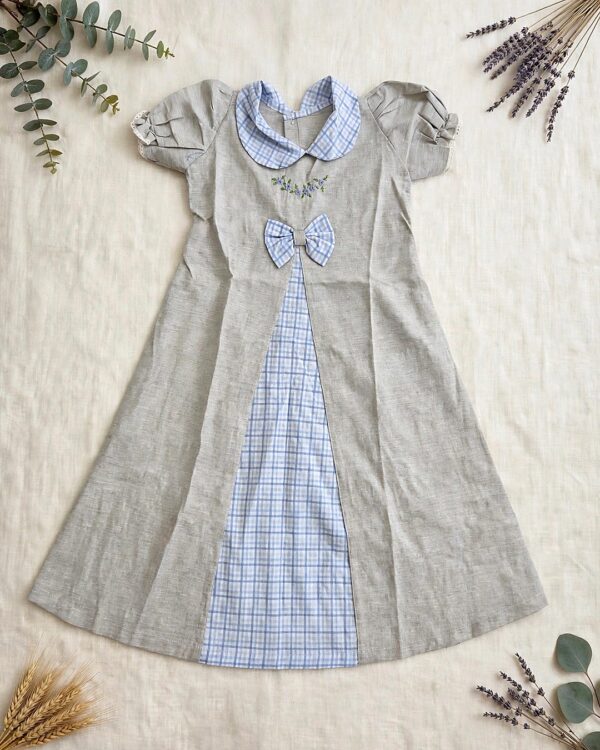 Grey Bow Dress