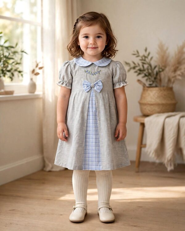 Grey Bow Dress