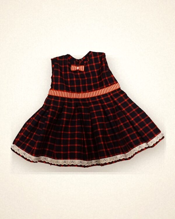 Navy Check Dress