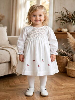 White Smocked Dress